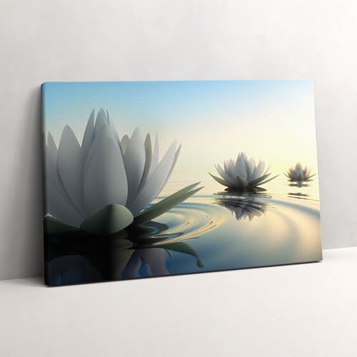 Tableau Photo sur Toile Lys pour illuminer un salon sombre en 60x40