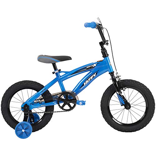 Huffy Bicycle Company Kids Bike, Motox, 14" Gloss Blue, 14 Inch Wheel, Quick Connect Assembly #TOP2