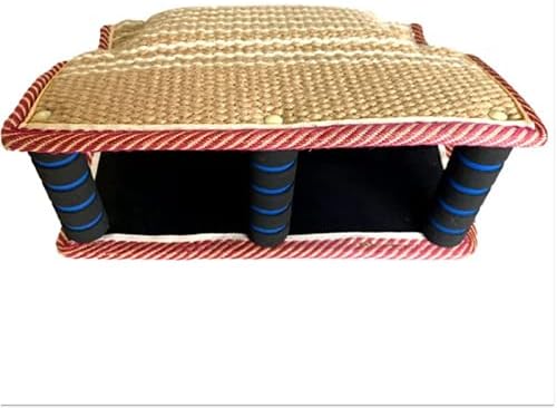 JINXING Jzenzero Jute/Linen Dog Bite Wedge Bite Pillow with 3 Handles Tug Training Toy