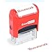 HOMEWORK - ExcelMark Self-Inking Two-Color Rubber Teacher Stamp - Perfect for Grading Homework - Red and Blue Ink