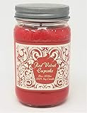 S&M Candle Factory Red Velvet Cupcake Candle ~ Premium Soy Wax 16oz Mason Jar Candle Great Valentine