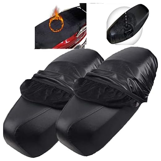 Funda Asiento Moto,Biluer 2PCS Almohadilla Asiento de Motocicleta Cubierta del Asiento del Scooter para La Mayoría De Los Asientos De Motocicletas Eléctricas
