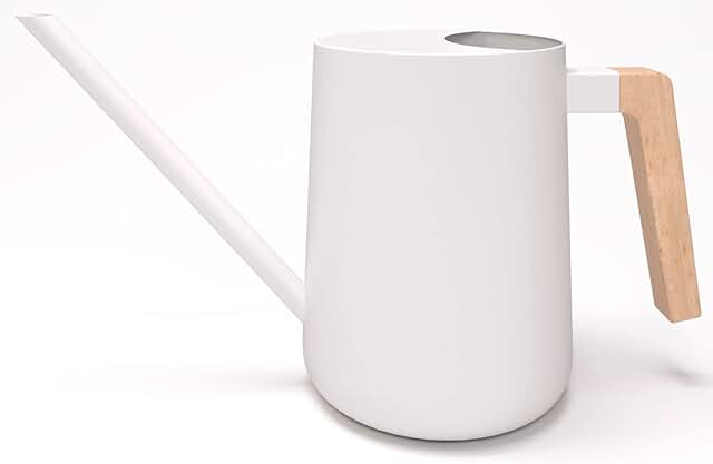 Indoor Watering Can with Long Spout - 35oz White Watering Can for Indoor Plants - Cute Watering Can Indoor - Small Waterin...