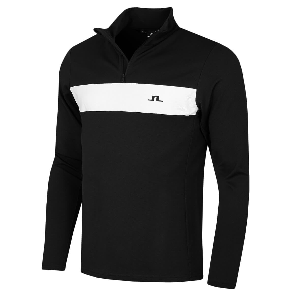 J.lindeberg Men's Black J Lindeberg Bran Mid Layer Sweater - S