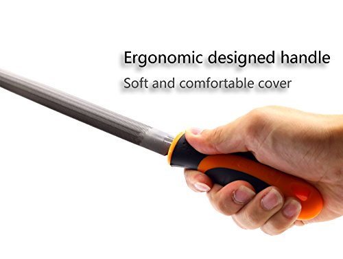 Bastard Cut Mill Square, 8 Inch Square File With High Carbon Hardened Steel, Ergonomic Grip, Plastic Handle, Finder Hand File For Filing Or Trimming Material Ideal For Wood, Metal, Plastic #TOP2