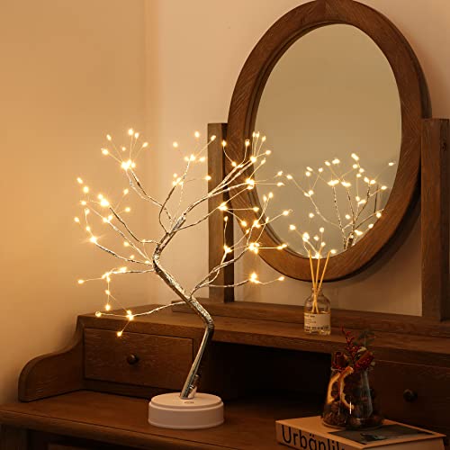 Tosta Tree Lamp Warm White 108 Led Diy Tabletop Fairy Light Decorative Shimmer Sparkly Desk Lamp Bonsai Artificial Trees Branches For Home Room Decor Wedding,Christmas Gift #TOP5