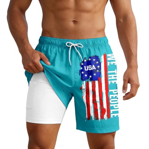 Short de bain imprimé plage et été : confort multicouche adulte #81