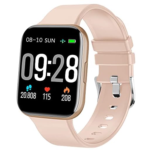 Smart Watch Monitor de atividades com pedômetro, Smartwatch compatível com iOS Android (Gold3)