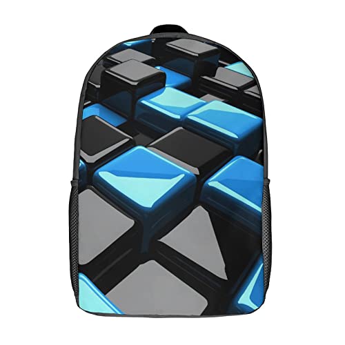 Mochila escolar 17 pulgadas Cube 3D que previene el dolor de espalda juvenil
