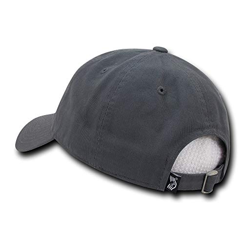 Rapid Dominance American Flag Embroidered Washed Cotton Baseball Cap - Dark Grey