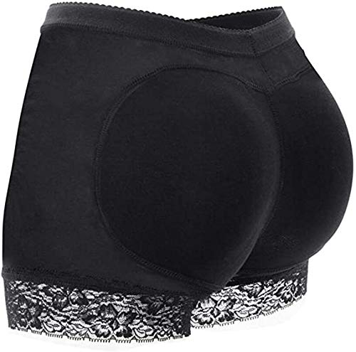 Weichens Womens Fake Buttock Briefs Butt Lifter Padded Control Panties Hip Enhancer Underwear Shapewear Boyshort Black #TOP2