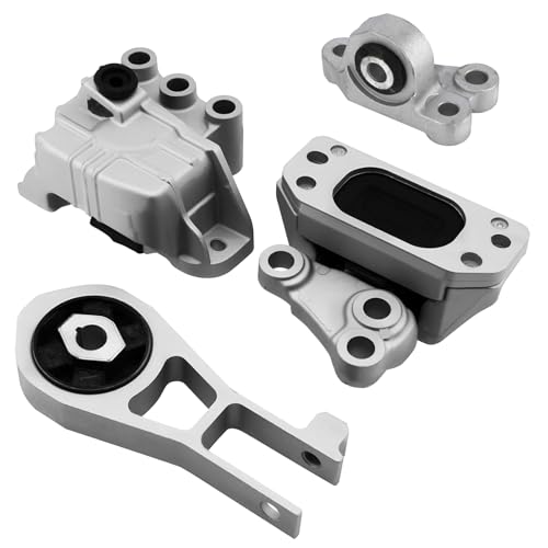 4PCS Engine Transmission Mount kit 68363756AA Compatible with Jeep Renegade