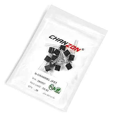 Chanzon 2N5457 TO-92 N-Channel JFET FET Junction Field-Effect Transistor, for Amplification and High Frequency Applications (Pack of 10pcs)