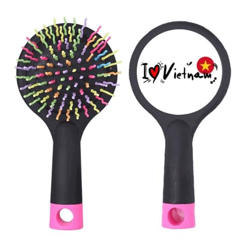 Brosse à cheveux démêlante motif cœur Vietnam un cadeau original pour prendre soin de soi