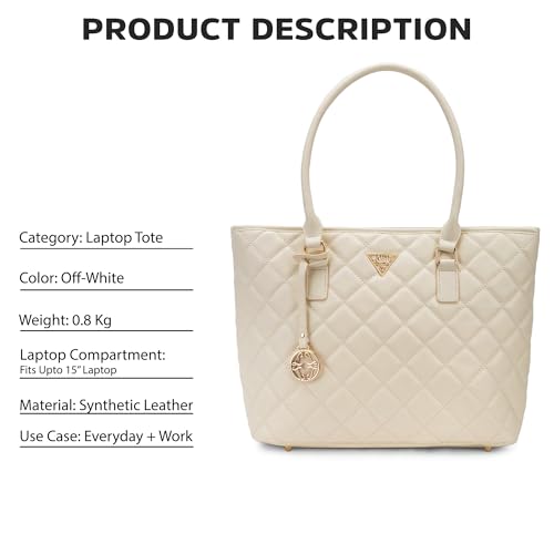 Image of Lavie Signature Woman's Boston Laptop Tote Handbag for Women | Fits upto 15 inch Laptop | Tote Bag for Work | Ladies purse | Stylish Shoulder Bag | Gift for Women