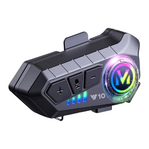 Fone De Ouvido Para Capacete Bluetooth Headset Rgb Sem Fio, Inter...
