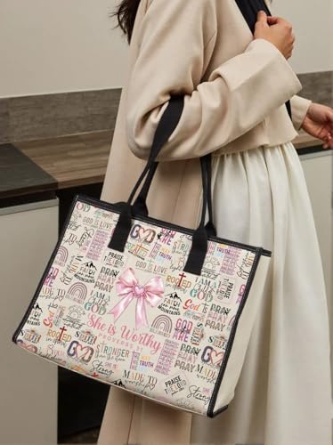 Bolsa con versículo She Is Worthy Proverbios para inspirar tu corazón 7