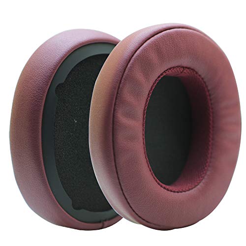Poyatu Earpads For Skullcandy Crusher Bluetooth Wireless Crusher Evo Anc Over-Ear Headphones Replacement Ear Cushions Hesh 3 / Evo/Anc Venue Anc Ear Pads Repair Parts (Deep Red) #TOP2