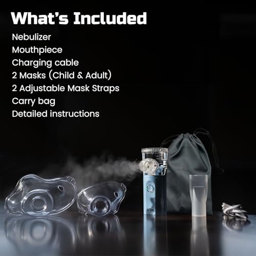 Portable Nebulizer, Rechargeable Nebulizer for Adults and Kids, Perfect for Home and Travel Use, Quiet & Efficient, Medicinal Non-Ventilatory Nebulizer (Atomizer) - Image 4