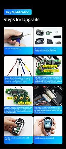 Fitcamx X-500 Smart Remote Car Key, All In One Keyless Entry Auto Lock Unlock, Lcd Screen Upgrade Key Fob Replacement Accessories, Anti Theft Optional Vehicle Logo, Required Pro Soldering Tech, Silver #TOP6