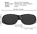Fit Over Sunglasses Polarized Lens Wear Over Prescription Eyeglasses 100% UV Protection for Men and Women