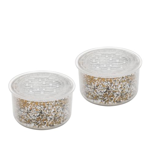 2 Pack Shower Head Filter Replacement Cartridge Compatible with All Canopy Handheld & Fixed Filtered Shower Head