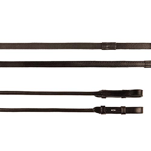 Rênes PS of Sweden 13mm marron : résolvez le glissement des rênes en main