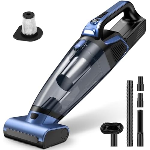 Pet Hair Handheld Vacuum Cordless: 20000PA Rechargeable Car Vacuum Cleaner
