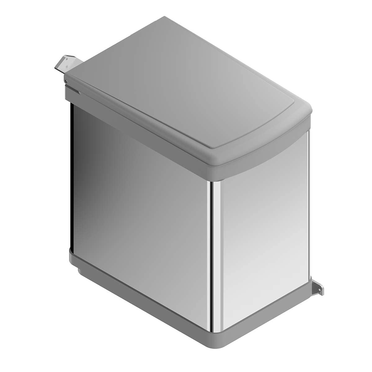 Menage Confort Pattumiera girevole 21 l in acciaio inox per mobile da cucina