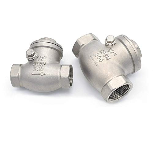 Válvula de retención horizontal de 3/4 de pulgada en acero inoxidable 5