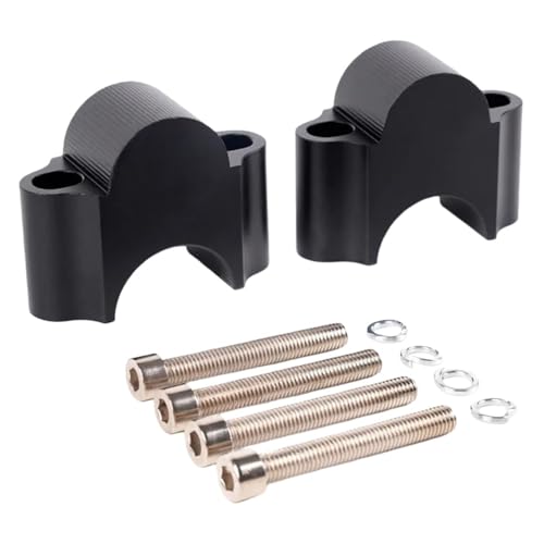 Guidon Moto Universel 28mm Rehausseur Fixation Collier pour Finir Douleur Pilotage