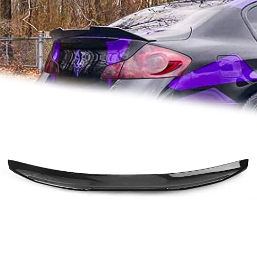 Bec canard lèvre séparateur de coffre PSM noir brillant pour Infiniti G35 G37 Q40