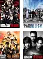 [300258]HiGH&amp;LOW THE MOVIE(4枚セット)1、2 END OF SKY、3 FINAL MISSION、THE RED RAIN【全巻 邦画 中古 DVD】ケース無:: レンタル落ち HiGH＆LOW THE MOVIE 全4枚 1、2 END OF SKY、3 FINAL MISSION