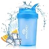 Prodigy Nutrition Labs Premium Shaker Bottle Perfect for Protein Shakes and Pre Workout -14 Ounce (Blue)