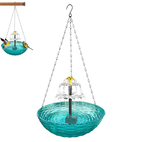 Fontana per mangiatoia per uccelli - Combinazione per abbeveratoio per uccelli | Fontana per uccelli | Ciotola per mangiatoie da giardino | Mangiatoie per acqua nel cortile | Stazione per bere uccelli