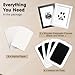 catose Inkless Paw Print Kit for Dogs,Cats & Babies - Clean Touch Dog Nose & Baby Handprint Kit,Mess Free Dog Paw Print Kit,4-Pcs Ink Pads & 2 Wooden Frames - Keepsake Gifts for Pet Lovers,New Moms