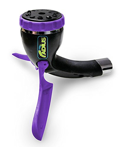 bestoftv Abspritzbrause Butterfly Mini, schwarz/lila, 5 Strahlarten