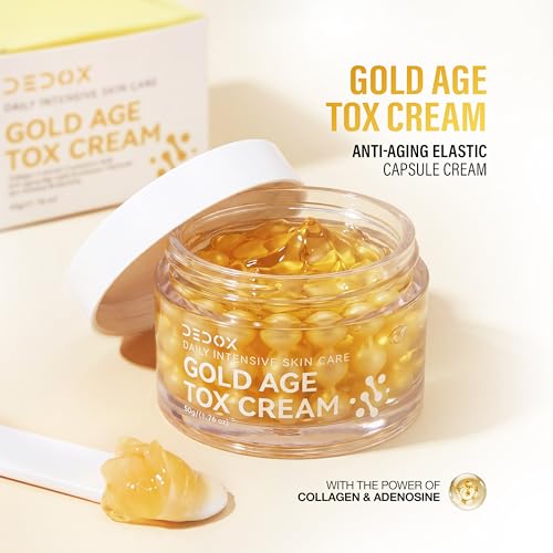 Image of Gold Age Tox Anti Aging Face Cream with Retinol, Collagen, Hyaluronic Acid 50g