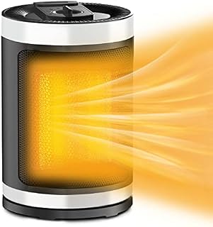 Fan Heater, 1500W Portable Heater with 2 Heat Modes / Cool Blow Fan, PTC Ceramic Electric Space Heater, Overheating & Tip-Over Protection, 70° Oscillating Low Energy Quiet Heaters for Home Office