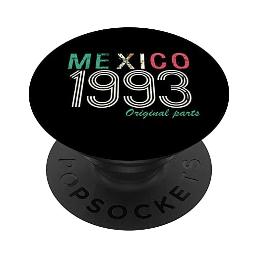México 1993 piezas originales vintage, cumpleaños retro mexicano PopSockets PopGrip Intercambiable