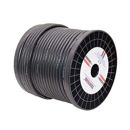 TUOFENG 10 AWG Silicone Wire 90 Feet Black Wire 10 Gauge Stranded Wire Ultra Flexible Tinned Copper Wire High Temperature Resistance