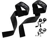 G5 HT SPORT Straps (Acolchadas) Entrenamiento Culturismo Hombre Mujer Correas Levantamiento de Pesas para Levantamiento de Pesas para Levantamiento de Pesas (Negro)