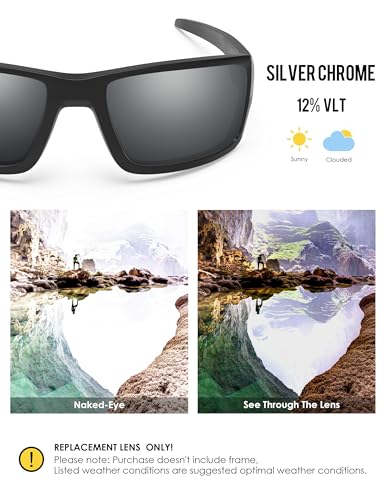 Image of BLAZERBUCK Anti-salt Polarized Replacement Lenses for Oakley Double Edge OO9380 Sunglass