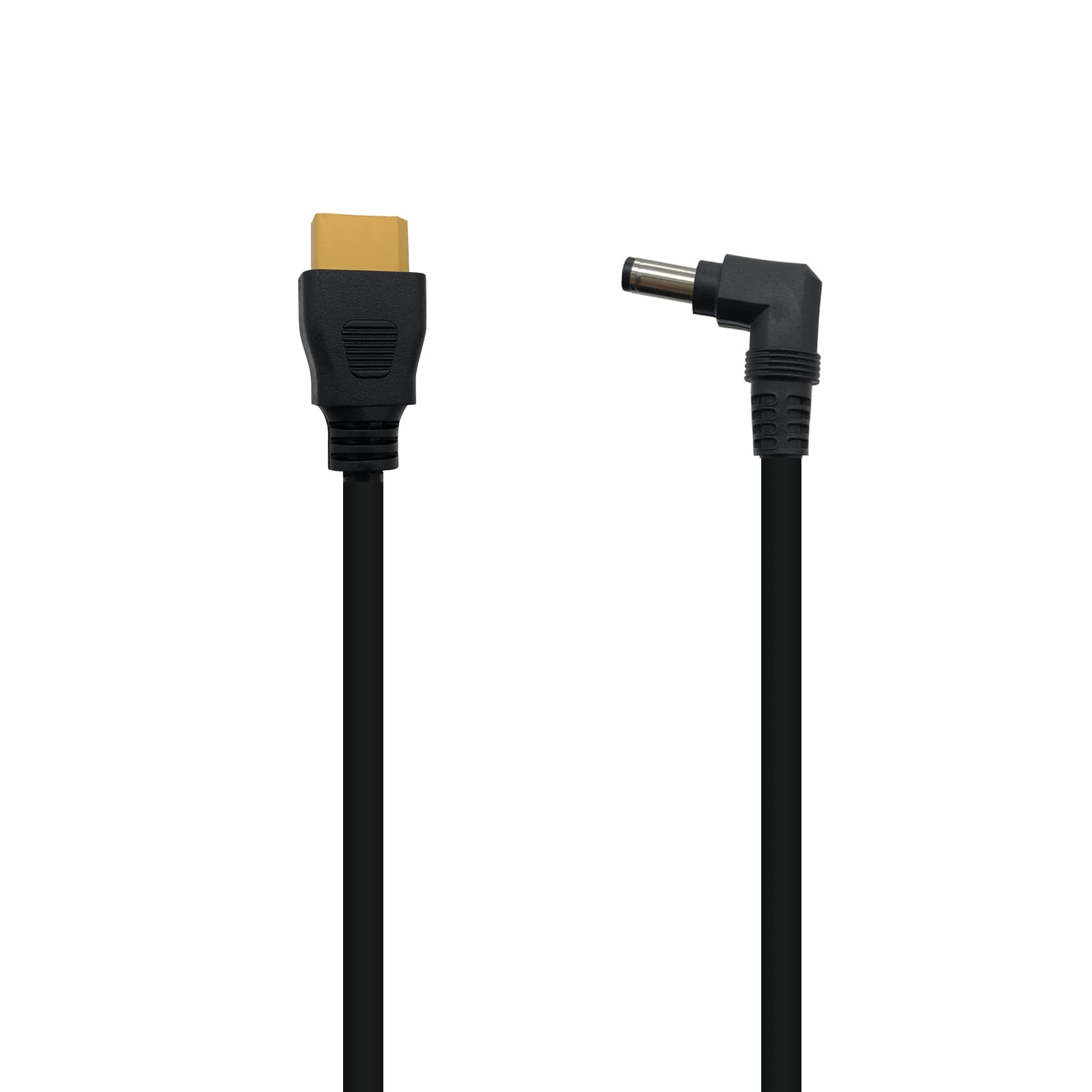 Power Cable XT60 Male Plug for DJI FPV Goggles V2, Fatshark Battery - Right Angle DC 5.5 X 2.5MM, 4.9 ft