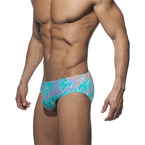 Slip de bain homme imprimé taille basse avec rembourrage push-up