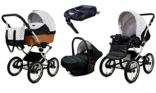 BabyLux Kinderwagen 4in1 mit Autositz für Kleinkinder – Kinderwagen für...