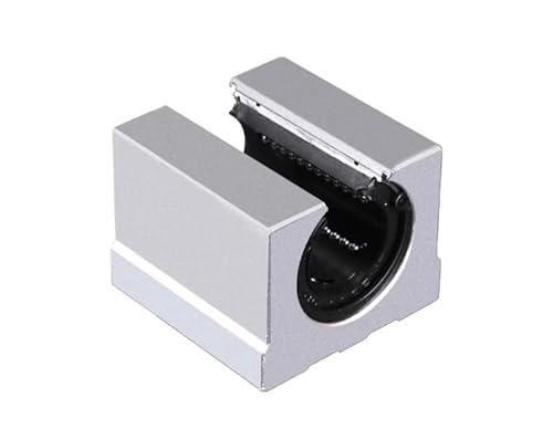Mssoomm 200pcs SBR12UU Linear Bearing Pillow Block 12mm Open Linear Bearing Slide Block Aluminum Alloy CNC Router Parts