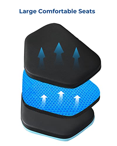 Borgusi Adjustable Desk Recumbent Exercise Bike For Home Magnetic Resistance Stationary Bike With 8 Levels Resistance, Adjustable Seat, Lcd Display With Device Holder, Suitable For Adults Office #TOP3