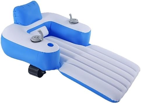 Motorized Pool Lounger, Electric Inflatable Pool Float with 360  Rotating Propeller & Joystick Control, Lounger for Pool, Lake, River