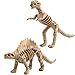 WedFeir 24pcs Dinosaur Fossil Skeletons, 3.7 Inch Assorted Figures Dino Bones, Educational Gift for Science Play, Dino Sand Dig, Party Favor & Decorations.